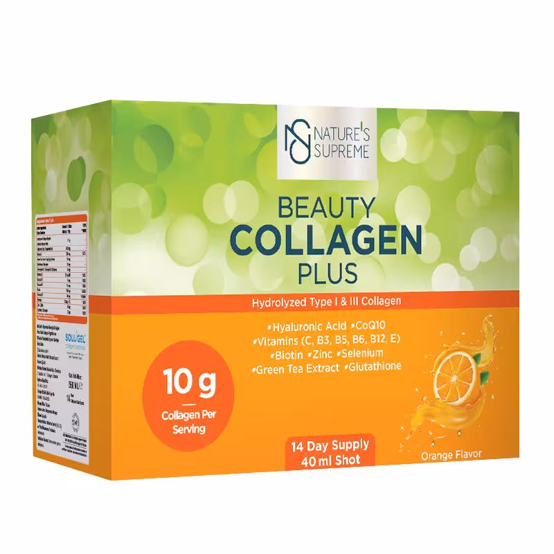 Beauty Collagen Plus Shot (Tüp) 40 mL Portakal